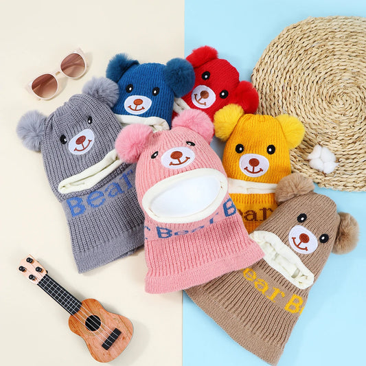 Toddler Bear Hat – Ear & Neck Protection