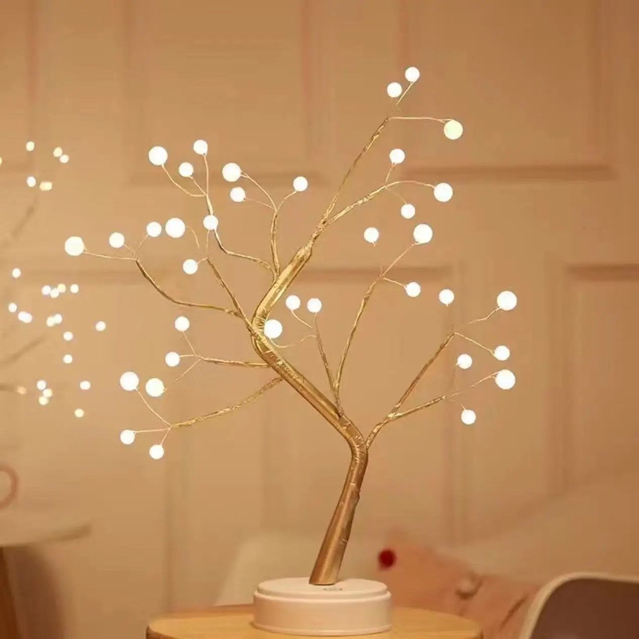 Cherry Blossom LED Tree Lamp: USB/Battery Powered, Touch Control Décor