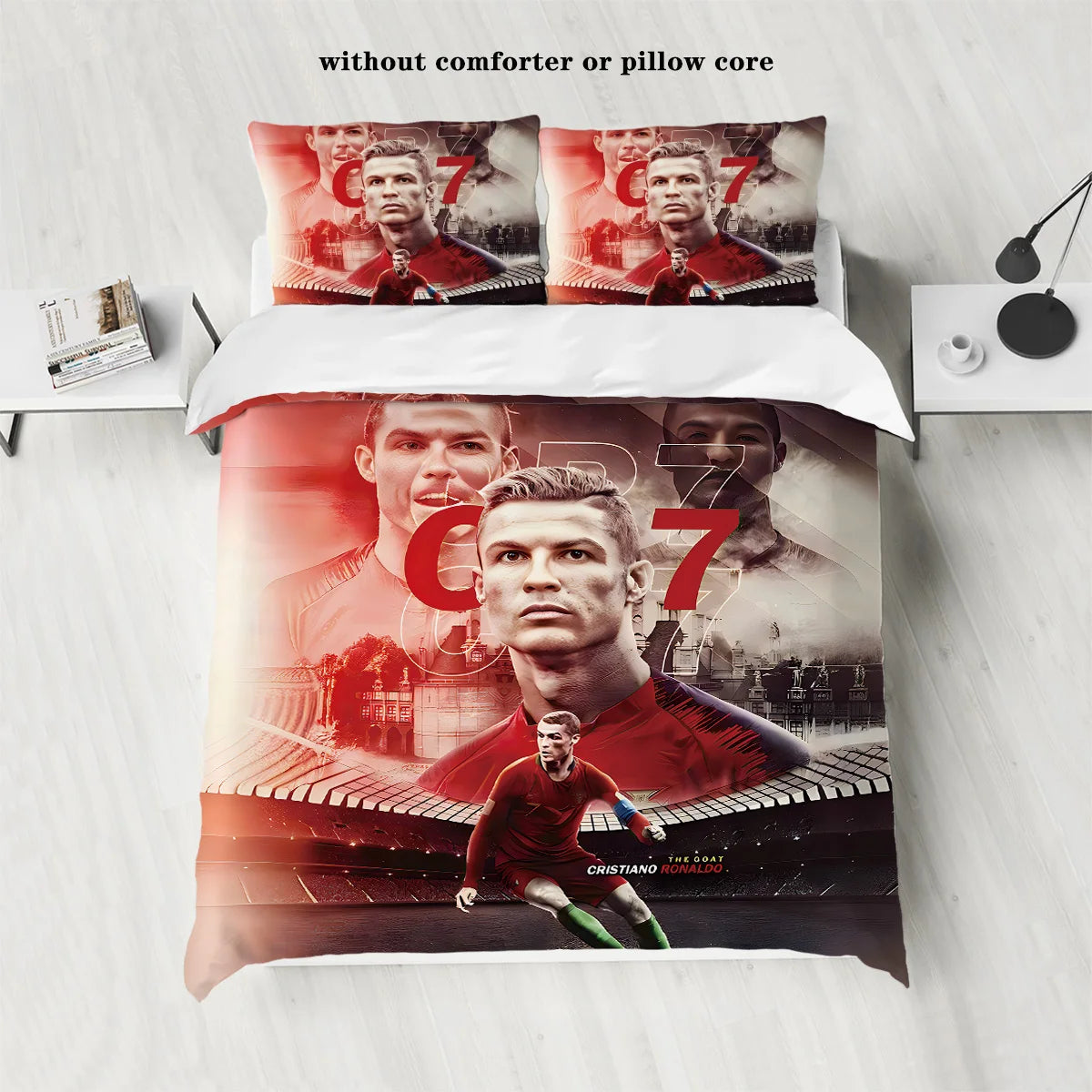 Soccer Star Bedding Set: Stylish Duvet & Pillowcases for Bedroom