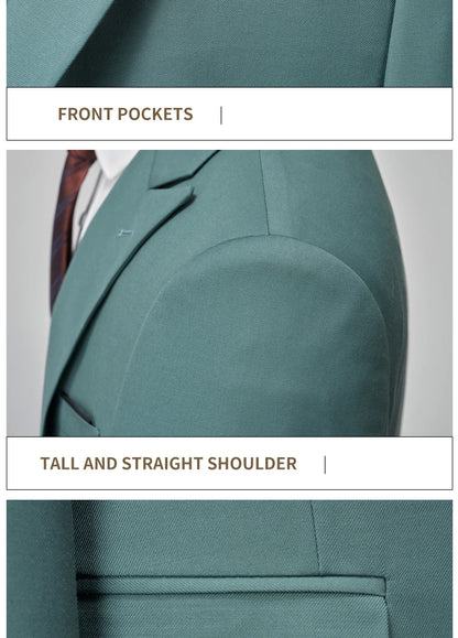 Groom & Business Wear – Italian Slim Gentleman Suit Blazer