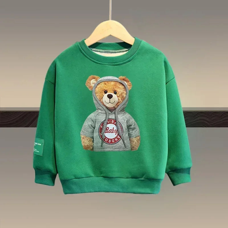 Cartoon Bear Tracksuit: Cozy & Cute for Kids