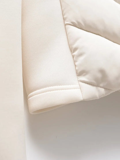 Stylish Warmth: Hooded Patchwork Cotton Jacket