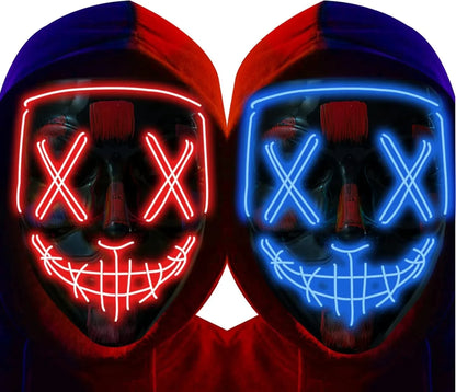 Halloween LED Mask – Poptrend Light-Up Scary Costume Accessory