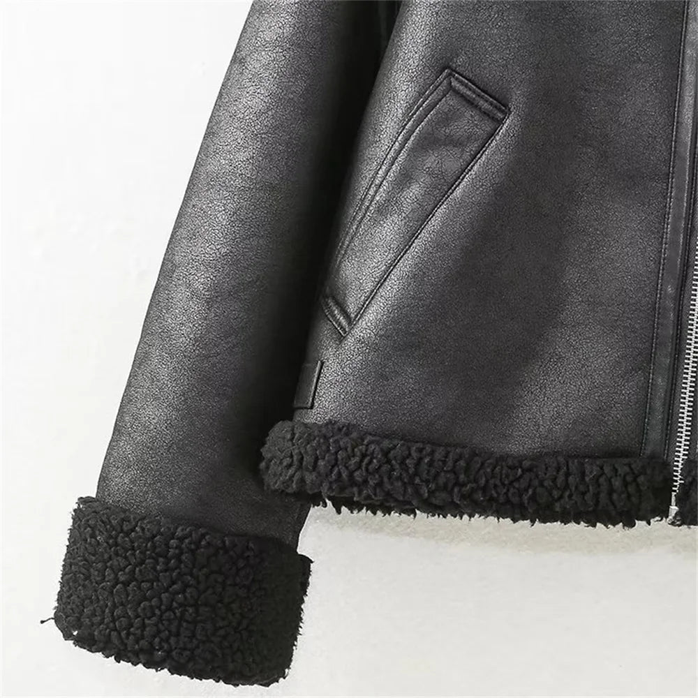 Double-Sided Biker Jacket – Long Sleeve & Collared