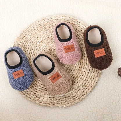 Winter Plush Baby Slippers – Cozy & Non-Slip for Little Feet