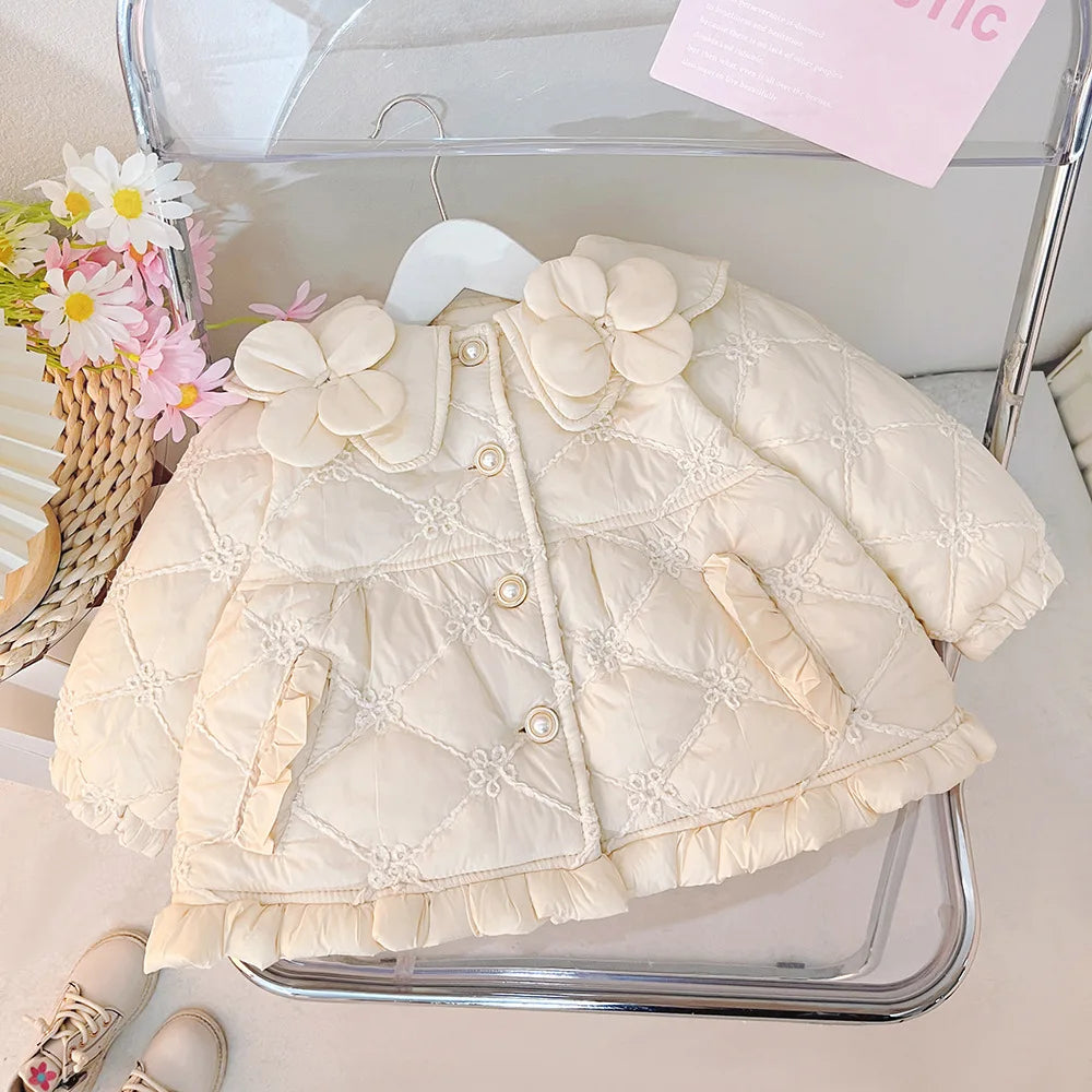 Kids’ Down Cotton Coat – Sweet & Cozy Jacket for Girls