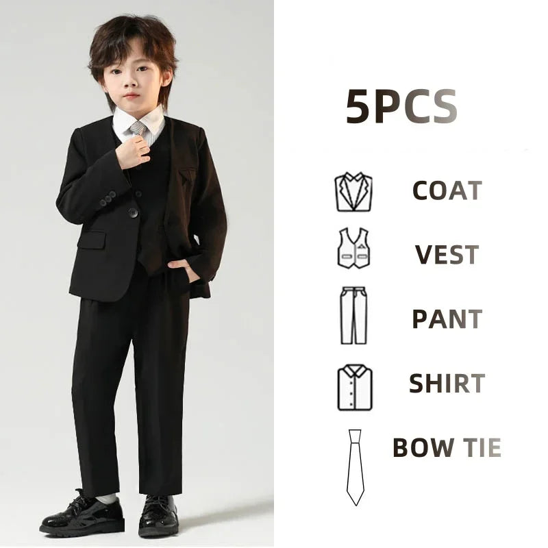 Children’s Handsome Blazer Suit – Slim Fit Formal Set