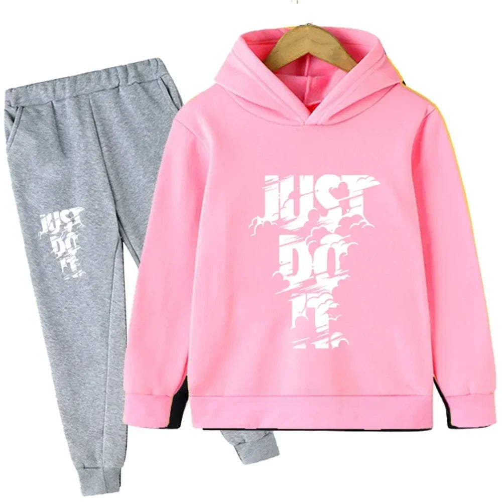 Kids' Casual Sportswear Set: Stylish Comfort for Everyday Fun