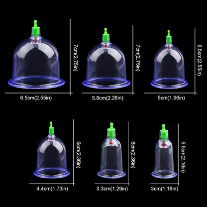 6-Piece Vacuum Cupping Therapy Set