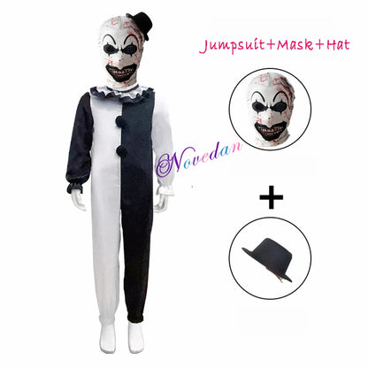 Scary Terrifier Costume – Kids’ Joker & Clown Cosplay Halloween Suit