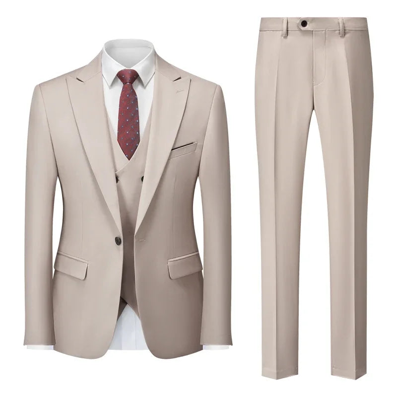 Groom & Business Wear – Italian Slim Gentleman Suit Blazer