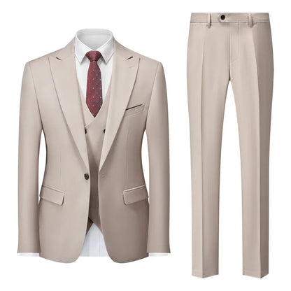 Groom & Business Wear – Italian Slim Gentleman Suit Blazer