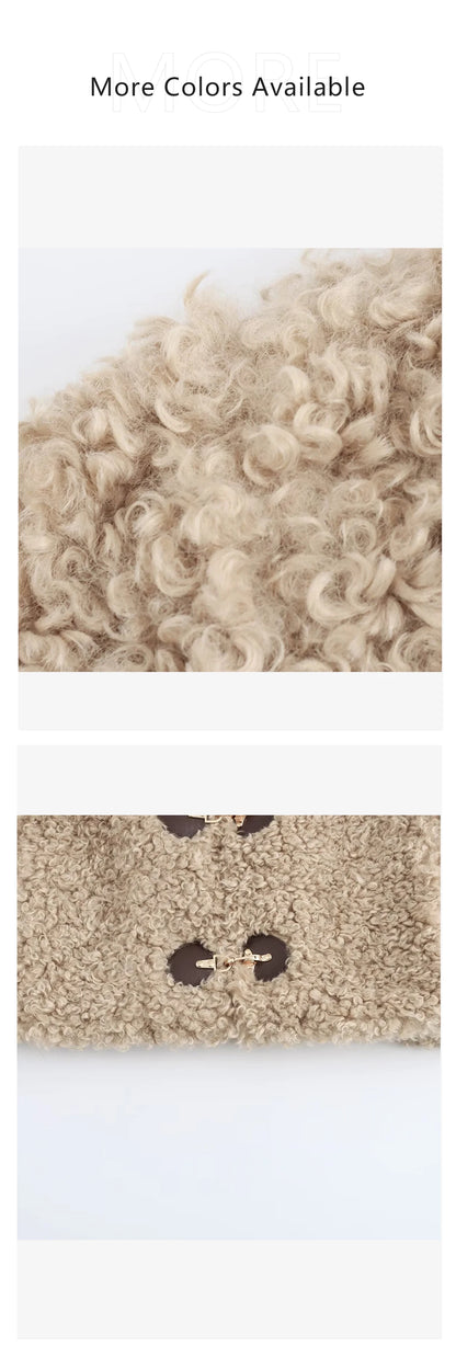 Chic Flip Collar Winter Jacket for Women