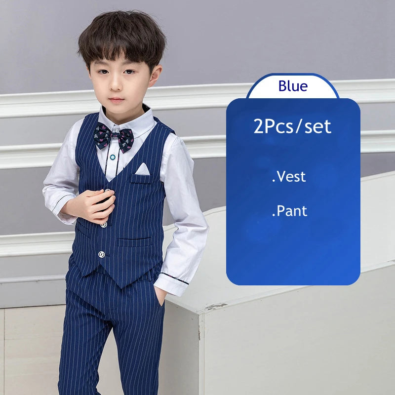 Elegant Boys’ Performance Outfit – Shirt, Vest & Pants Set