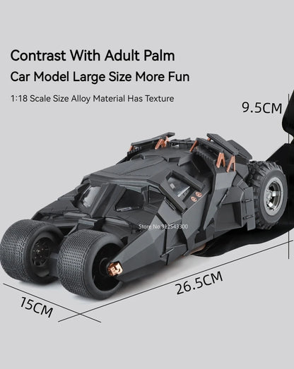 1:18 Alloy Batmobile – Sound & Light Car Model for Fans & Collectors