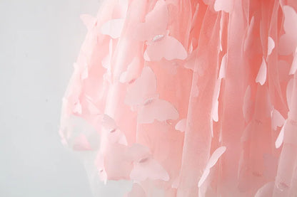 Toddler Girl Embroidered Mesh Party Outfit