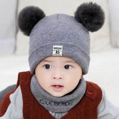 Warm Baby Knit Hat – Toddler Winter Set