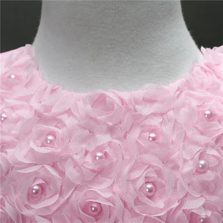 Elegant Mesh Skirt Dress for Girls – Wedding & Party