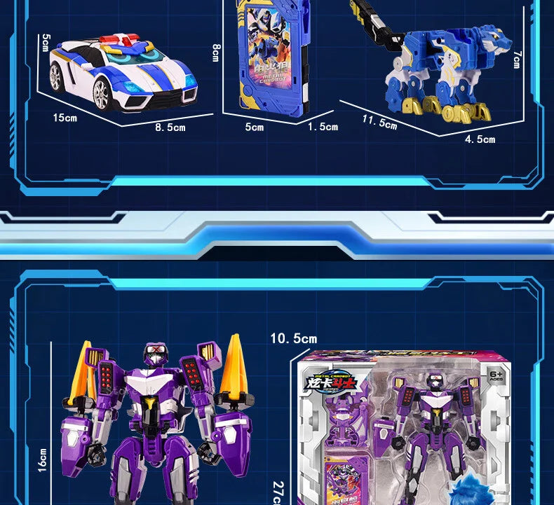 Transforming Cardbot Robot – Car-to-Robot Action Figure for Kids