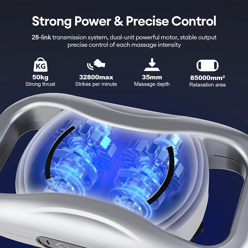 30-Level Pro Massage Gun: High-Frequency Full Body Fascia Tool - Ultra Shoppings