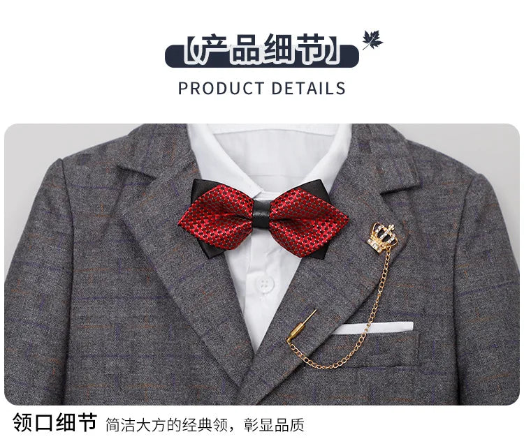 Classic Gray Suit for Boys – 1–14Y Formal & Performance Set