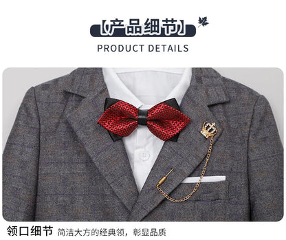 Classic Gray Suit for Boys – 1–14Y Formal & Performance Set