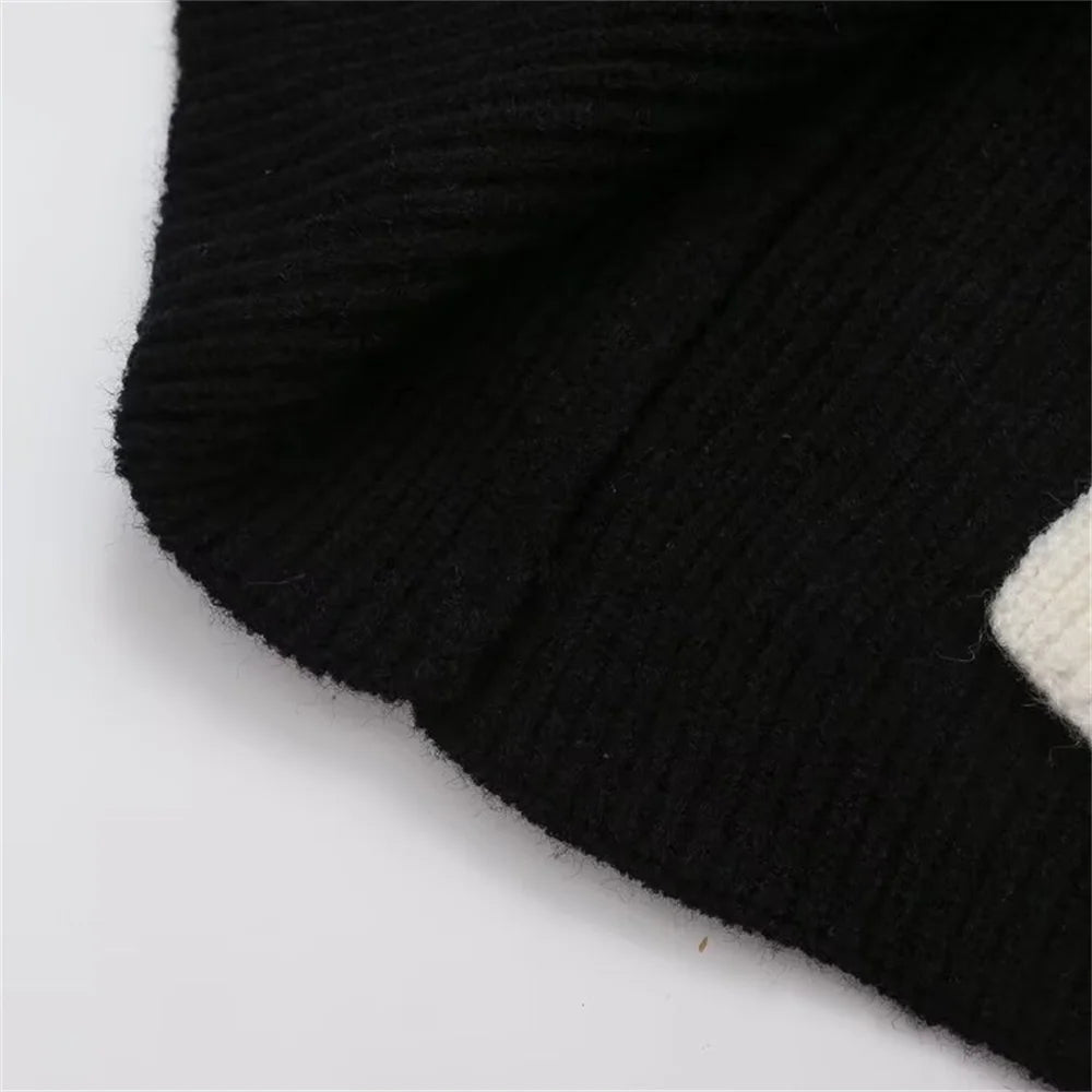 Chic Autumn Hooded Knit Coat – 2-in-1 Style