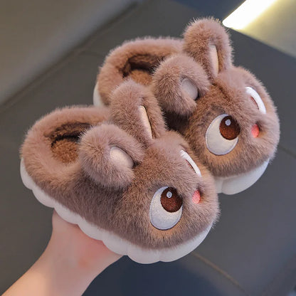 Warm Fluffy Rabbit Slippers for Boys & Girls