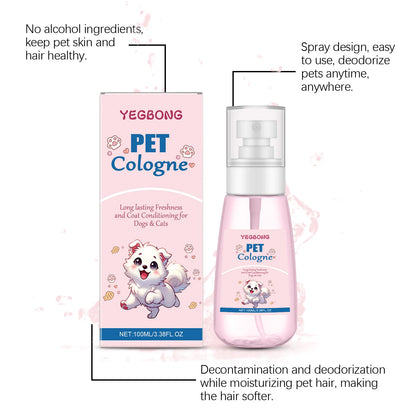 YEGBONG Pet Cologne – Baby Powder Scent, Long-Lasting Freshness & Odor Control