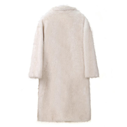 Street Chic: Warm Faux Fox Fur Jacket for Winter