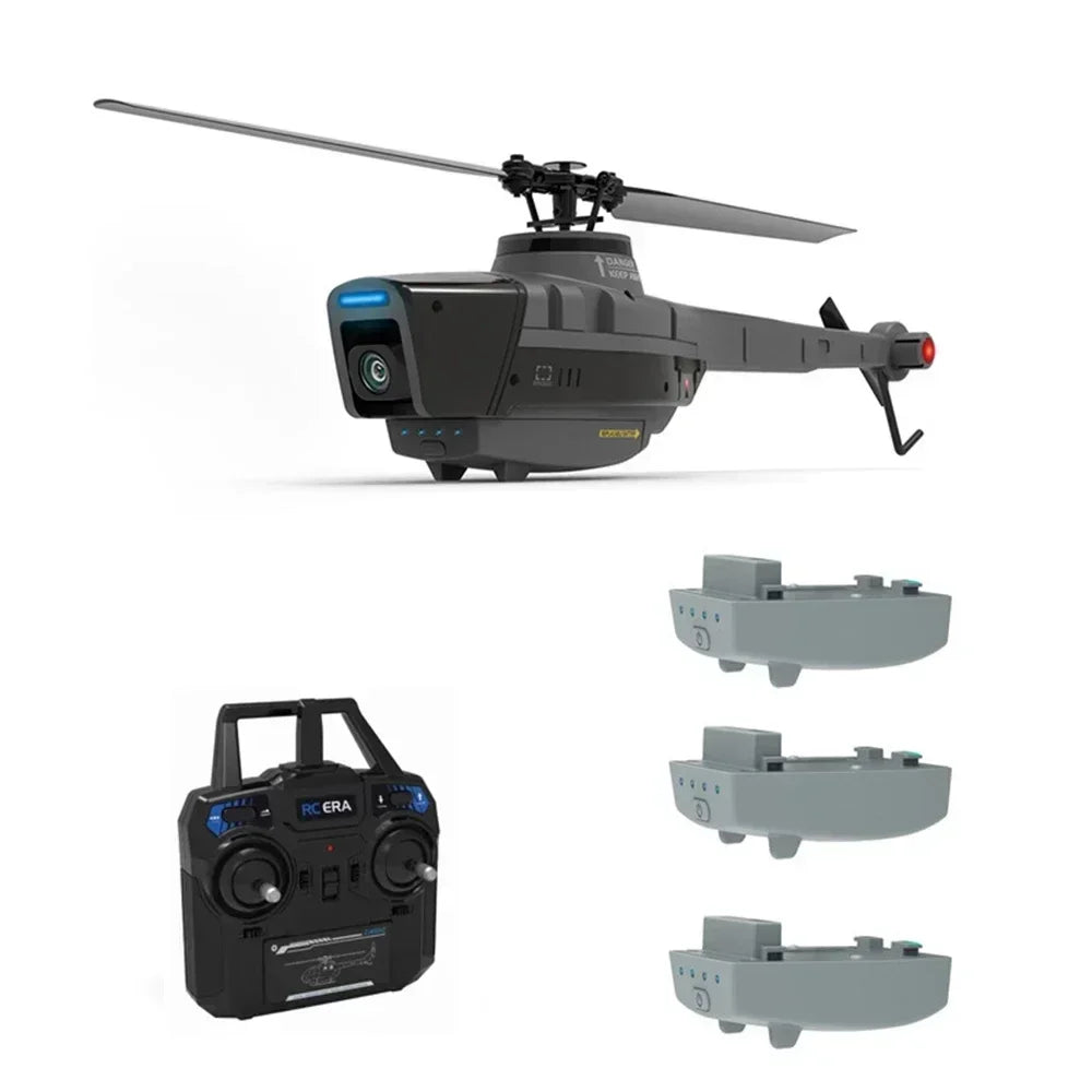 Black Hornet C128 RC Helicopter with 1080P Camera & 6-Axis Gyroscope vs. C186 RC Drone: Aerial Excellence!