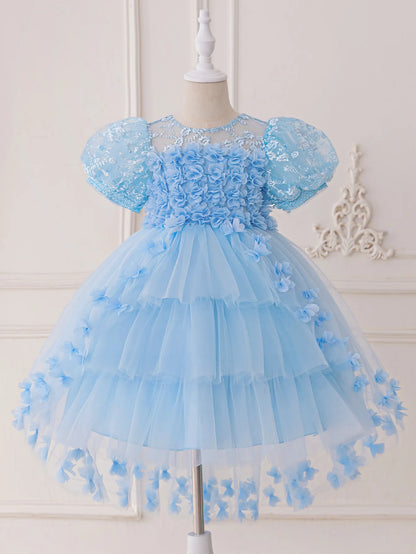 Girls Princess Party Dress – Elegant Wedding Outfit