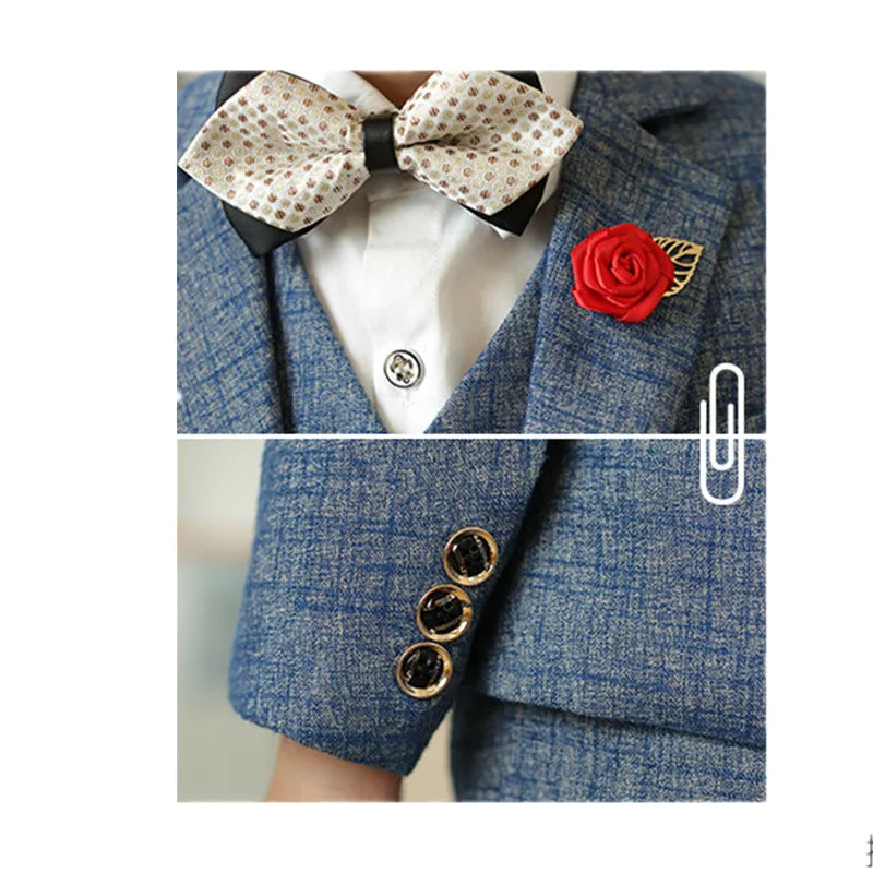 Children’s Formal Blazer Set – 5-Piece Tuxedo for Special Occasions