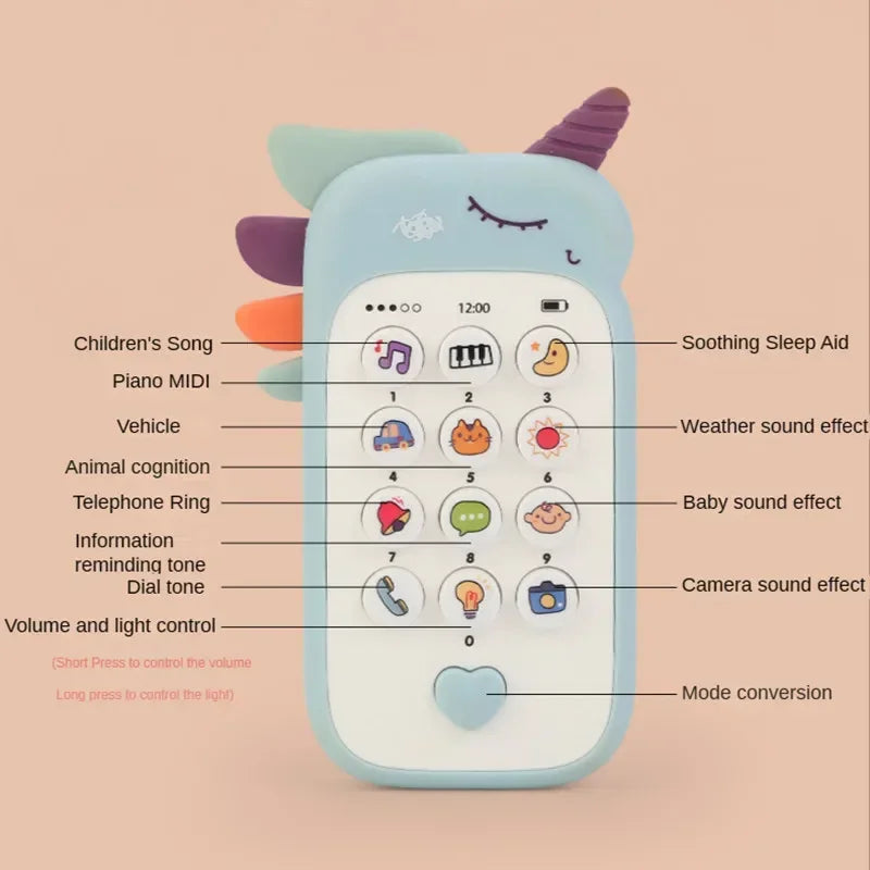 Baby Mobile Phone Toy – Musical Teether & Early Education Gift