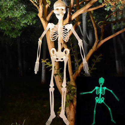 Glowing Hanging Skeleton: Spooky Prop for Halloween Decor