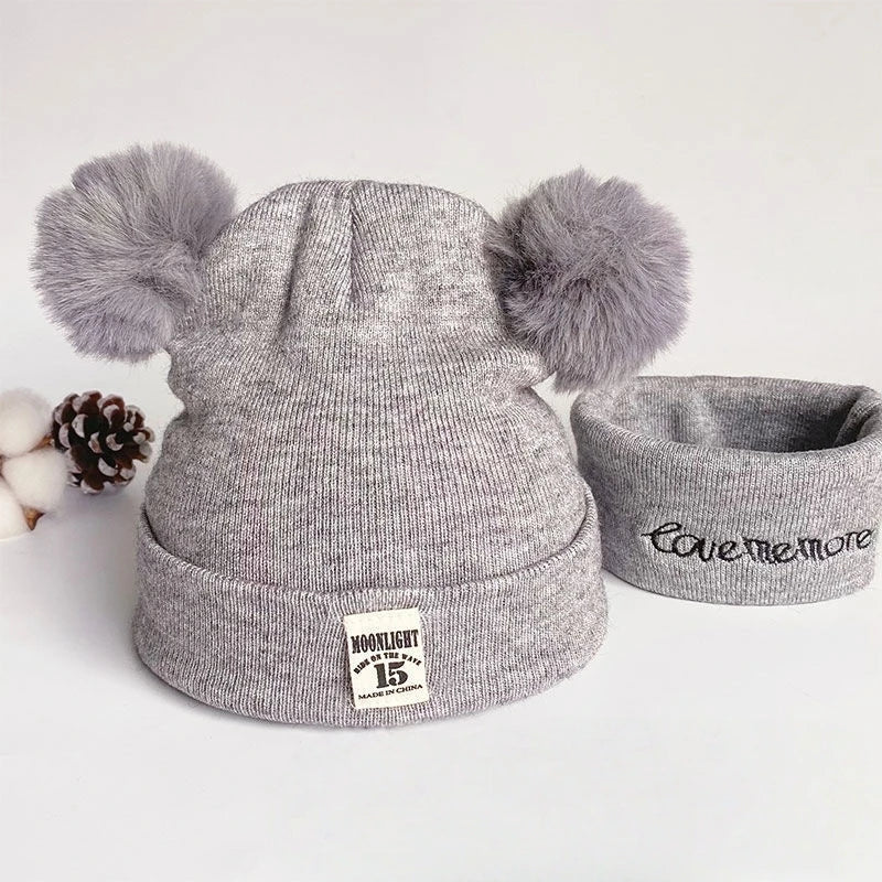 Warm Baby Knit Hat – Toddler Winter Set