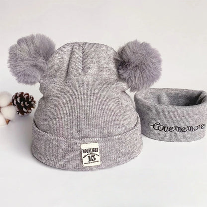 Warm Baby Knit Hat – Toddler Winter Set