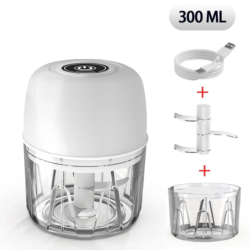 Mini Wireless Electric Food Chopper: Fast, Portable, Multifunctional