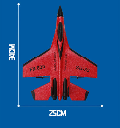 2.4G RC Foam Aircraft SU-35 – Fighter Jet Glider Toy for Kids