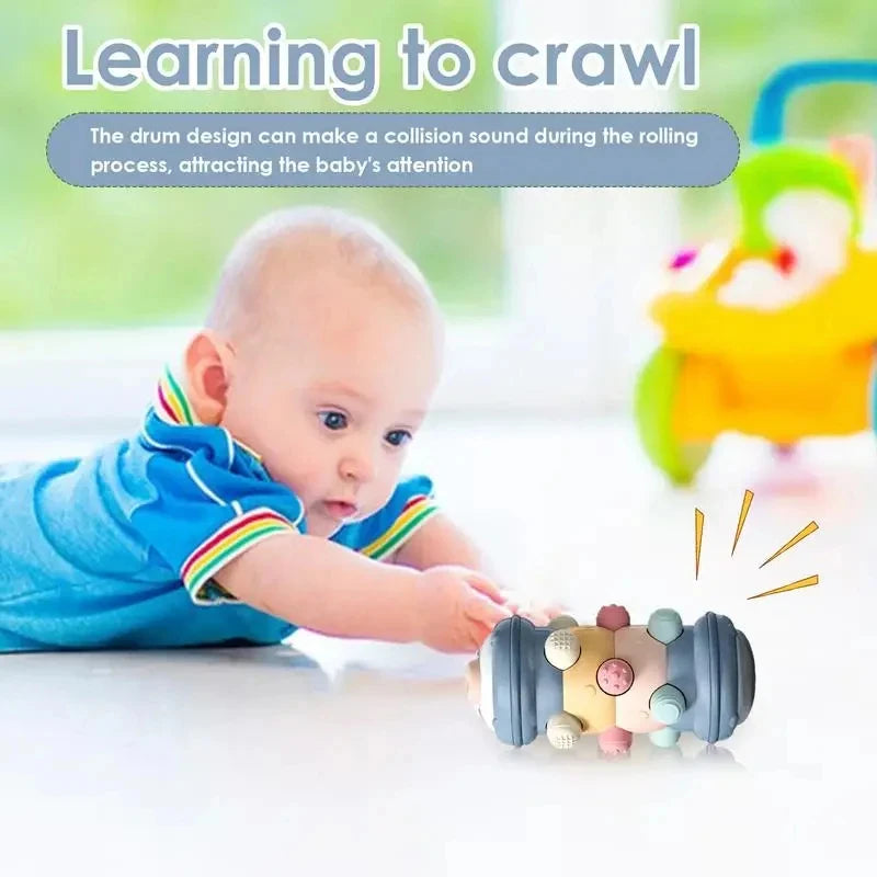 Baby Crawling Roller Toy – Montessori Sensory Activity for Infants