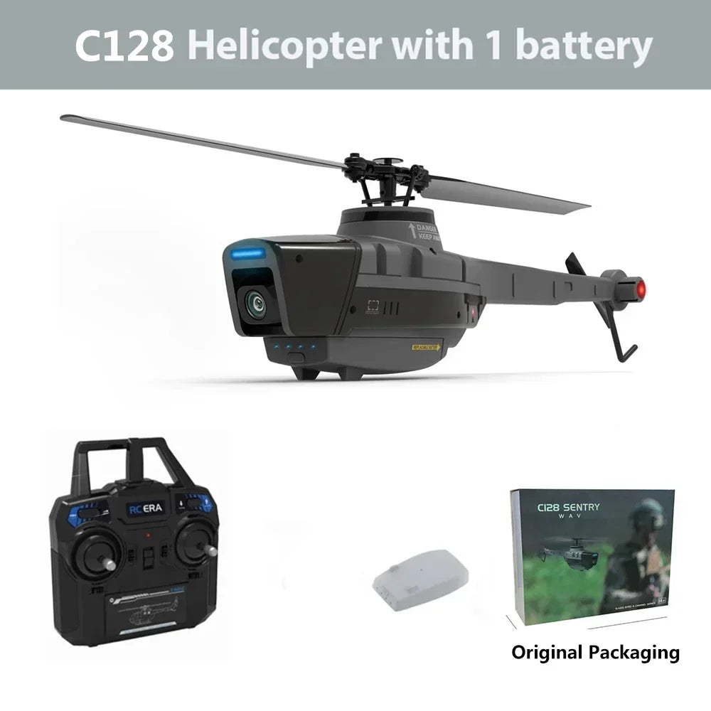 Black Hornet C128 RC Helicopter with 1080P Camera & 6-Axis Gyroscope vs. C186 RC Drone: Aerial Excellence!