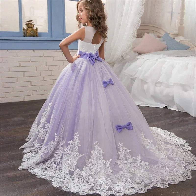 Princess Party Dress – Lace Formal Dress for Girls