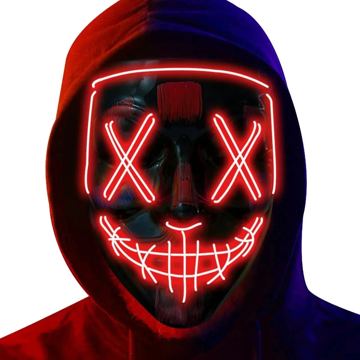 Halloween LED Mask – Poptrend Light-Up Scary Costume Accessory