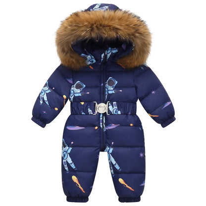 Toddler Down Jumpsuit – Winter Overalls for Boys & Girls