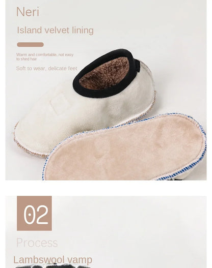 Winter Plush Baby Slippers – Cozy & Non-Slip for Little Feet