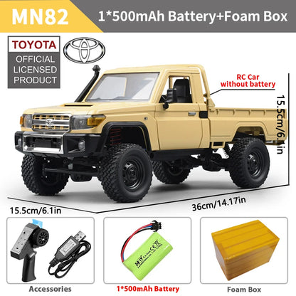 RC Pickup Truck MN82 – 1/12 Scale 4WD Off-Road Toy Car