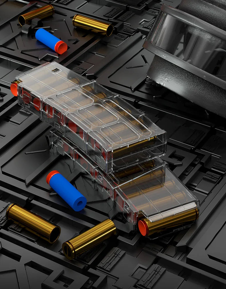 Ultra Shoppings M416 shell-throwing soft bullet AWM sniper toy gun with jumping shell case, DIY assembly, realistic design for kids