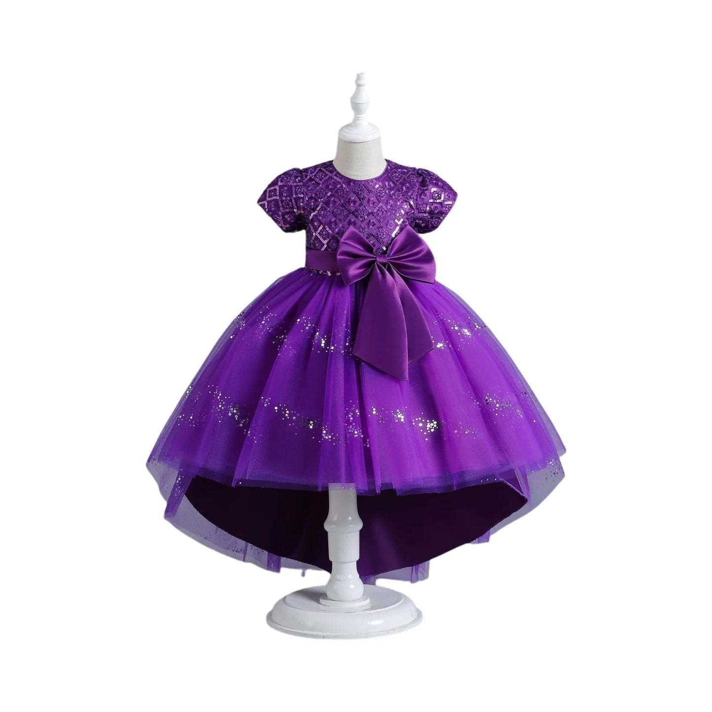 Baby Girl Baptism & Birthday Dress – Embroidered Sequin