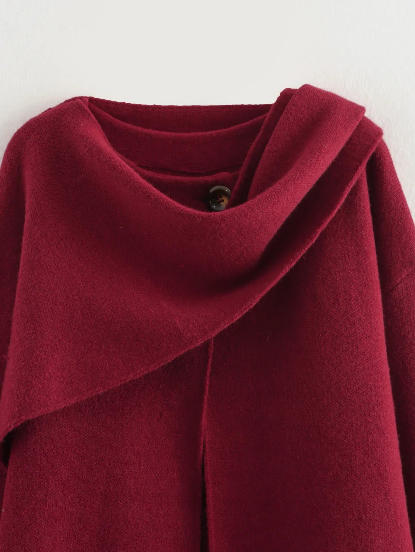 Autumn Chic: Knit Scarf Jacket for Women