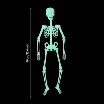 Glowing Hanging Skeleton: Spooky Prop for Halloween Decor